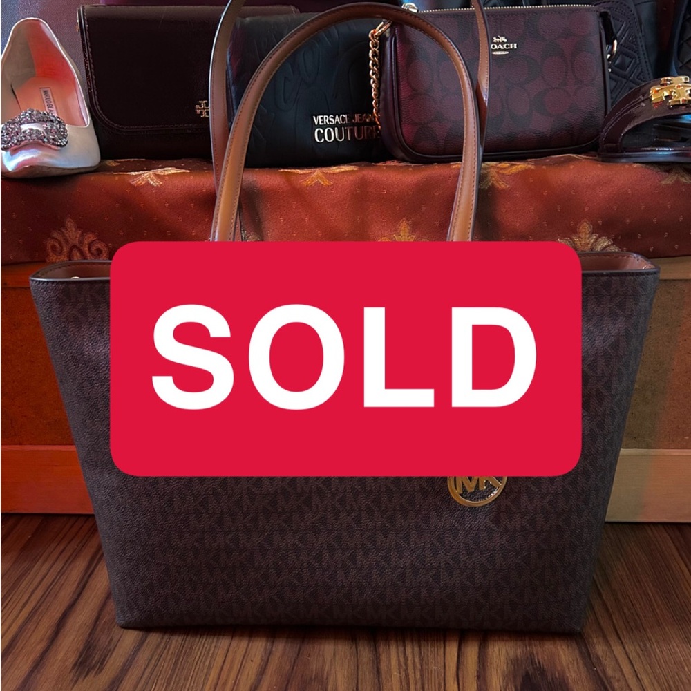 Michael Kors Dark Brown Signature Tote